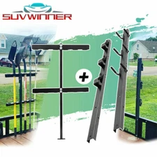 3 Place Lock Weedeater Trimmer Rack & 6 Holes Hand Tool Rack for Open Truck NEW
