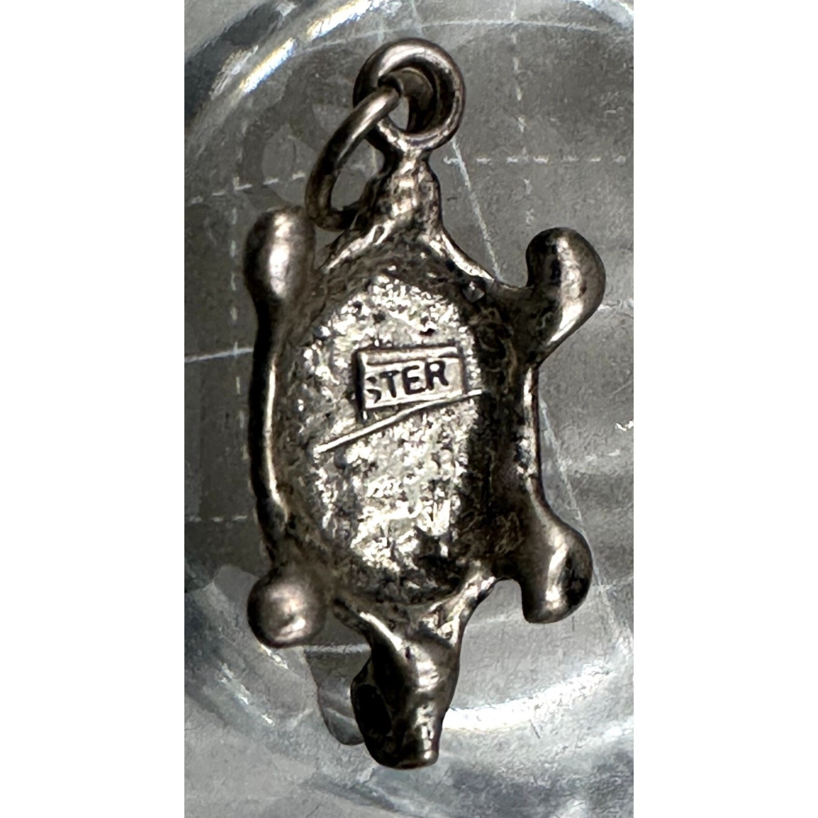 Sterling Silver Box Turtle Charm - image 2
