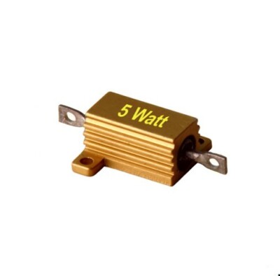 Leistungs Hochlast Alu Draht-Widerstand 5 10 25 50Watt, 1,%, 5% viele Werte 1St.