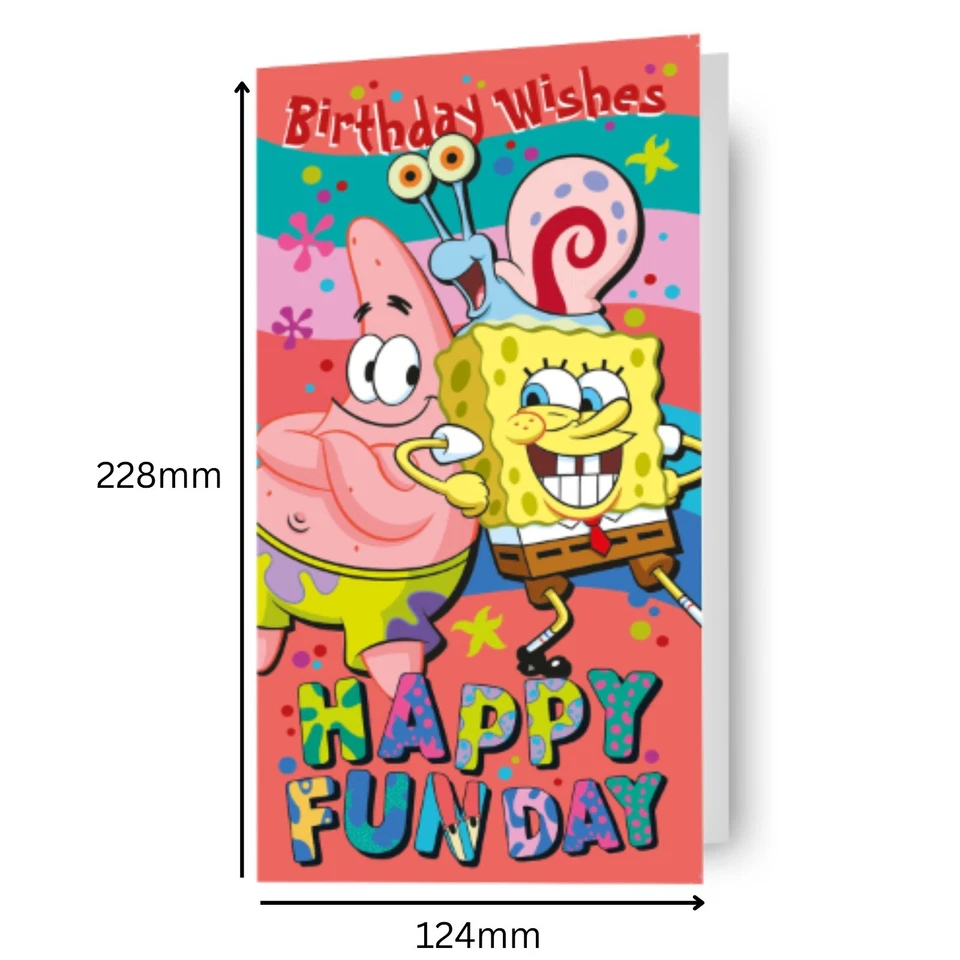 Birthday Card Spongebob Square Pants Birthday Card Includes Envelope - Image 3 of 4