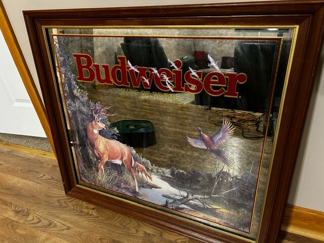 BUDWEISER WHITETAIL DEER AND PHEASANT MIRROR SIGN | eBay