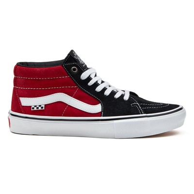 red vans mid top