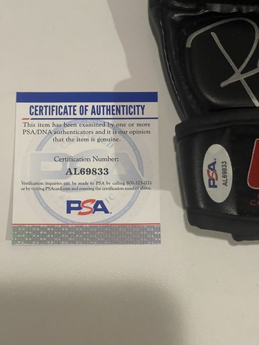 Guante Raúl Rosas Jr. El Niño Problema Firmado Autografiado UFC PSA ADN Certificado de Autenticidad c - Imagen 2 de 2