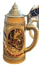 BUDWEISER ANHEUSER BUSCH LTD. ED. FERMENTING AND BREWING STEIN B SERIES # 24157