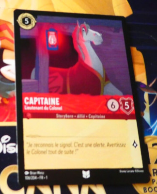 Capitainer Card LORCANA TRADING CARD GAME DISNEY CHAPITRE 1 CARTE CAPITAINE 106/204 FR ...