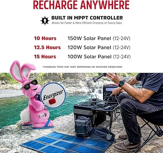 Energizer PPS960W2 960W MAX Portable Power Station Solar Generator New - Image 3 of 4