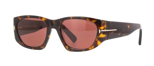 Tom Ford CYRILLE-02 FT 0987 Dark Havana/Burgundy (52S) Sunglasses