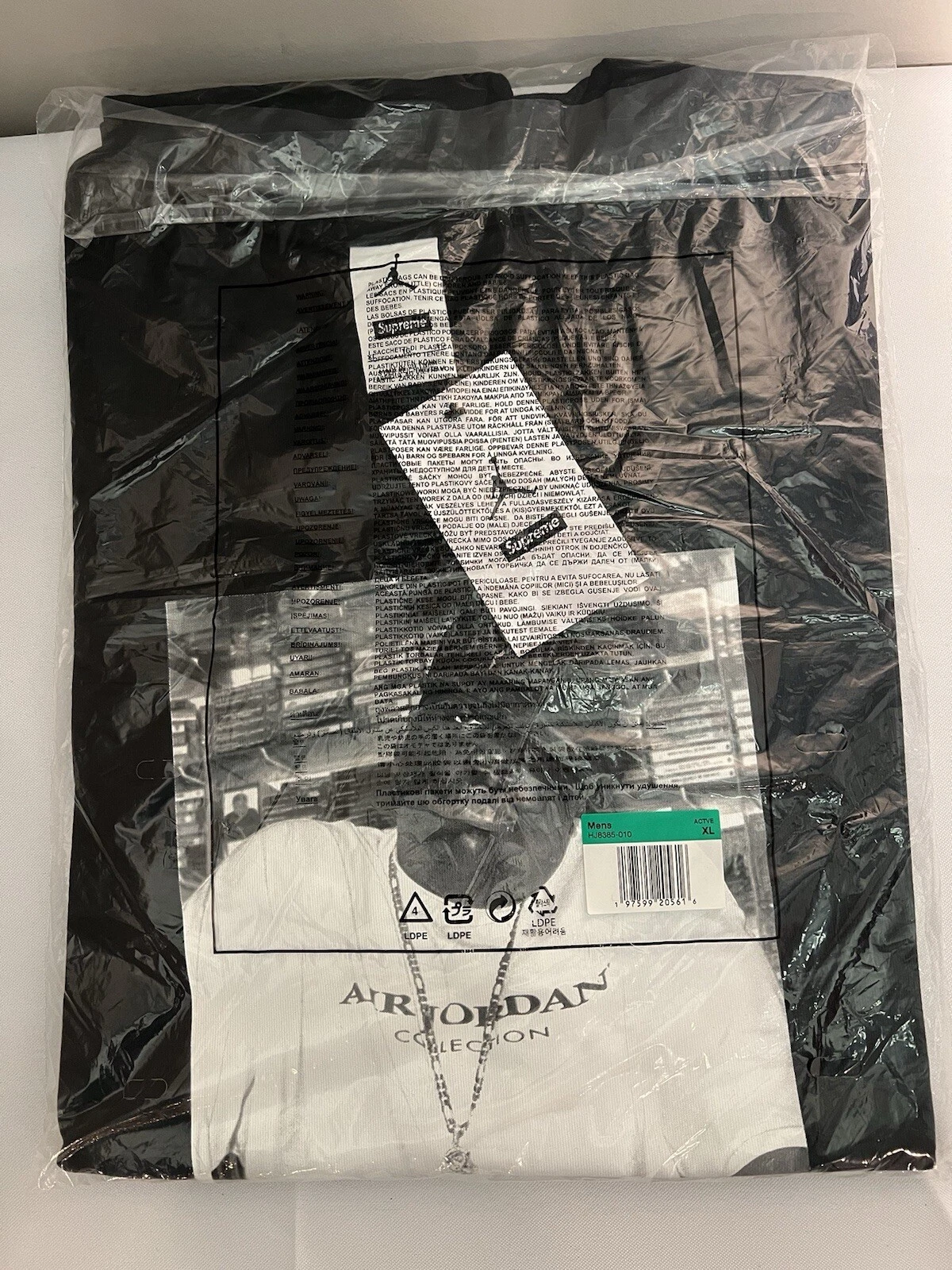 T shirt photo Supreme Jordan Biggie S/S haut noir taille Xlarge XL commande confirmée