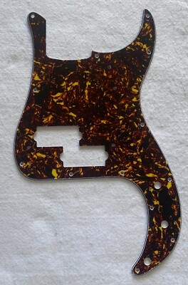 For Fender '62 Precision P Bass Guitar Pickguard,4 Ply Brown Tortoise