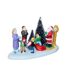 Lemax Village Collection Accessory ~ Santa Takes A Guess ~ 1998 IOB