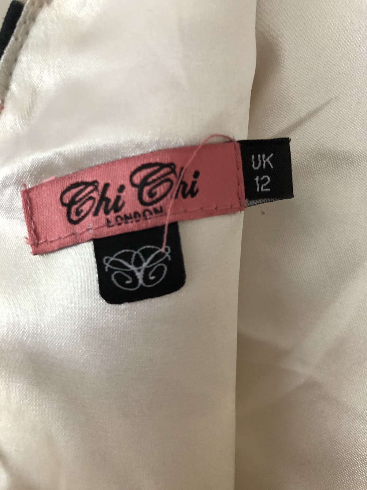womens chi chi london dress size 12- Cream and Rose Floral Dress 