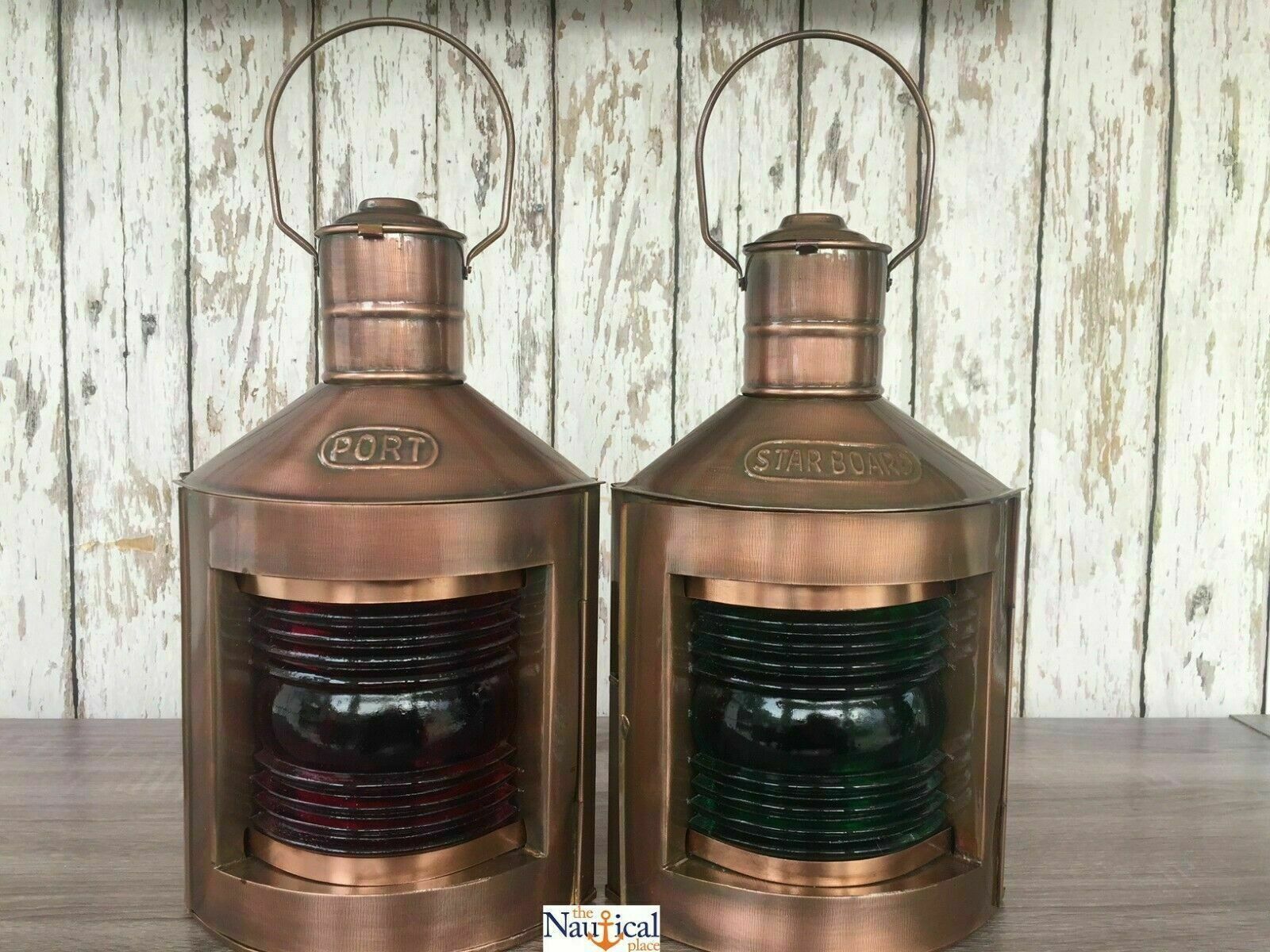 Pair Of Nautical Lantern Port And Starboard Oil Lantern Made From Metal