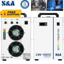 S A CW-5200DH CO2 Laser Water Chiller for CO2 Laser Tube  Spindle CNC