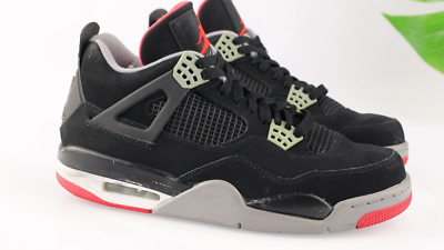 Jordan 4 Retro Bred Mens Shoe Size 10 Red Black Cement  display picture 3