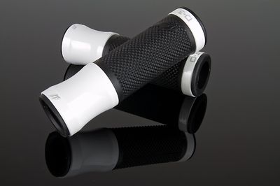 Driven Racing D3 grips White on Black grips Limited Edition motorcycle grips