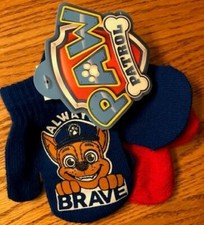 Paw Patrol Blue and Red Mittens Set Of 2 Pair - Chase - New with tags