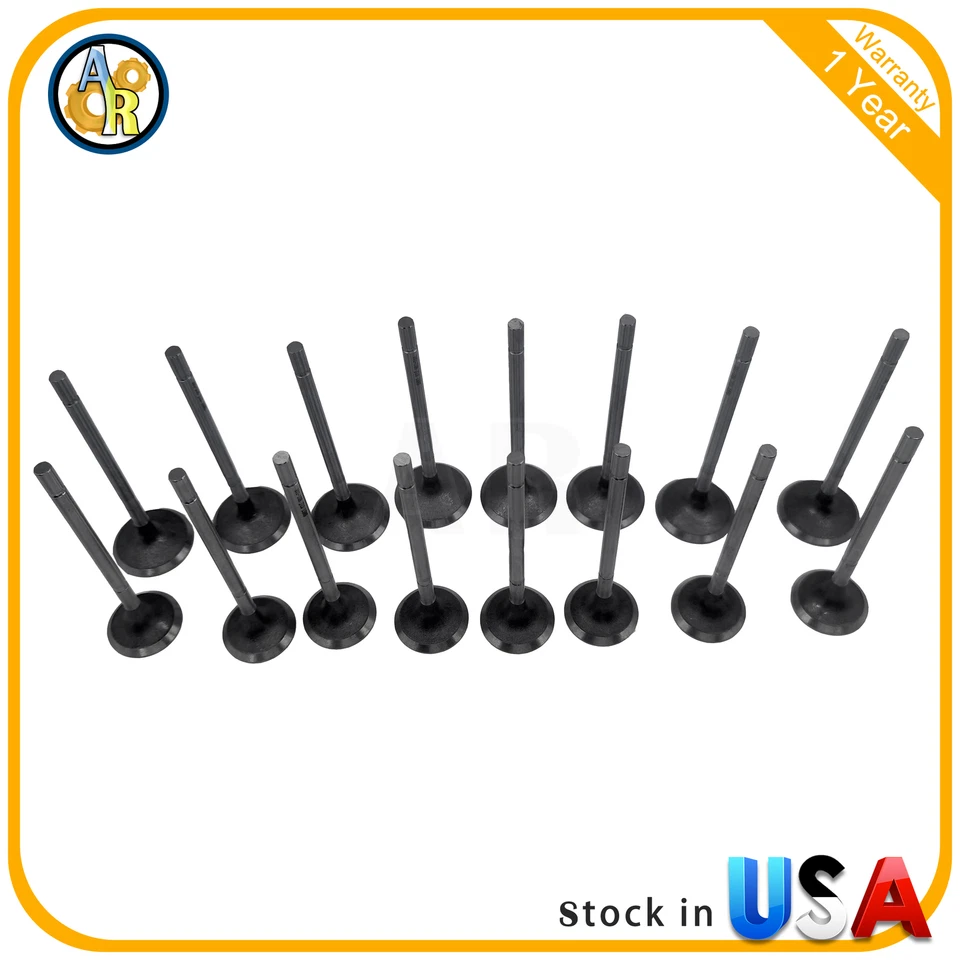 Впускные выпускные клапаны 16 шт для Dodge Mitsubishi Plymouth DOHC VIN X Y B 420A - Изображение 3 из 3