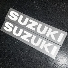 Suzuki REFLECTIVE White 13" 33cm sticker decal 600 gsxr 1000 srad sv 750 moto gp