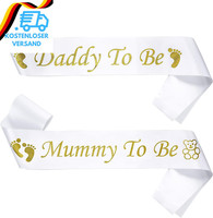 Prasacco 2 StüCk/Set Baby Shower SchäRpe, Mummy To Be SchäRpe Daddy To Be SchäRp