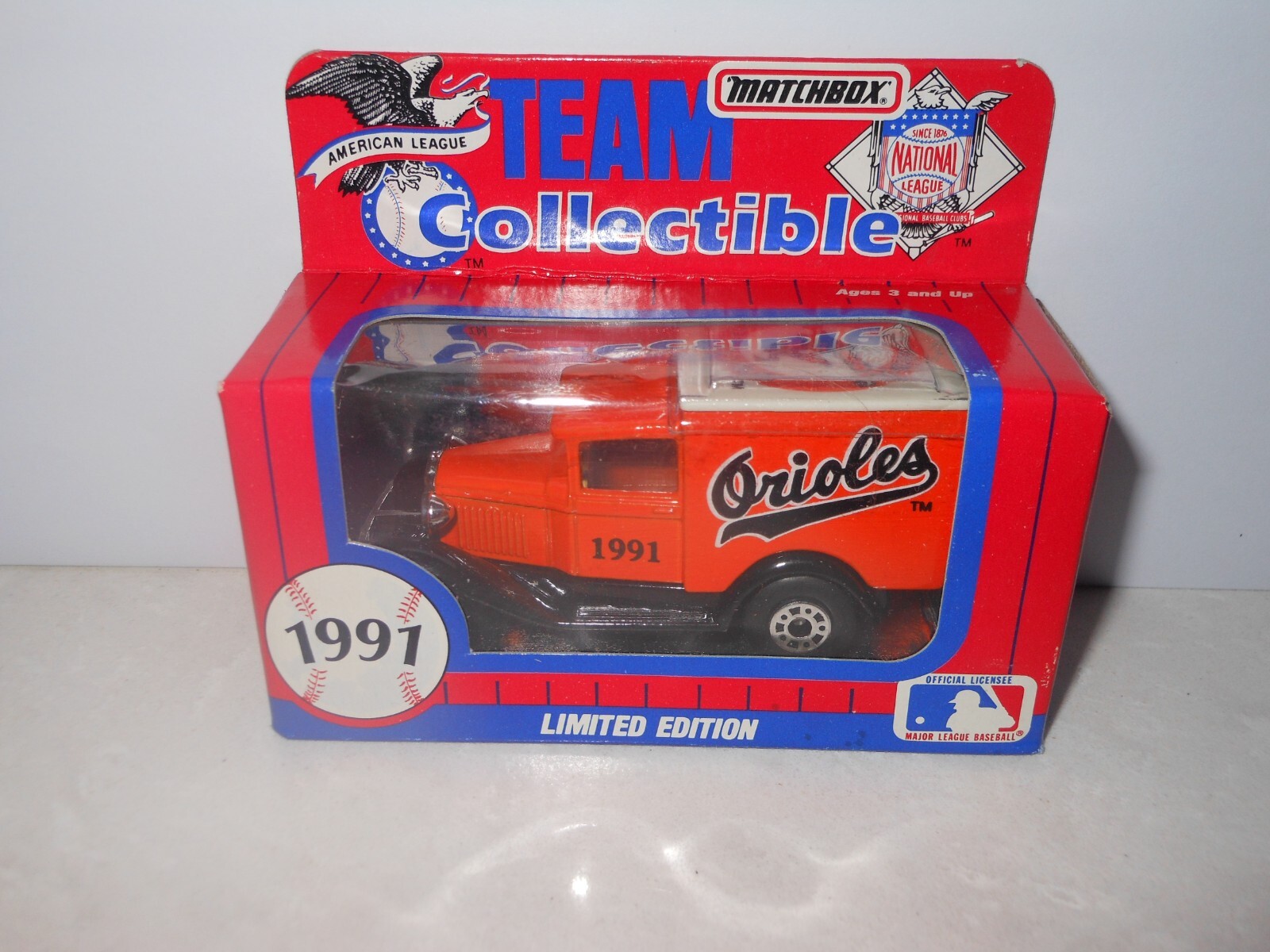 1991 ORIOLES  MLB-91 1 TEAM  COLLECTIBLE CAR Matchbox Limited EdItion 1:64