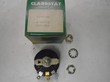 NEW! CLAROSTAT A58C2-50 Potentiometer 50 Ohms 3 Watts