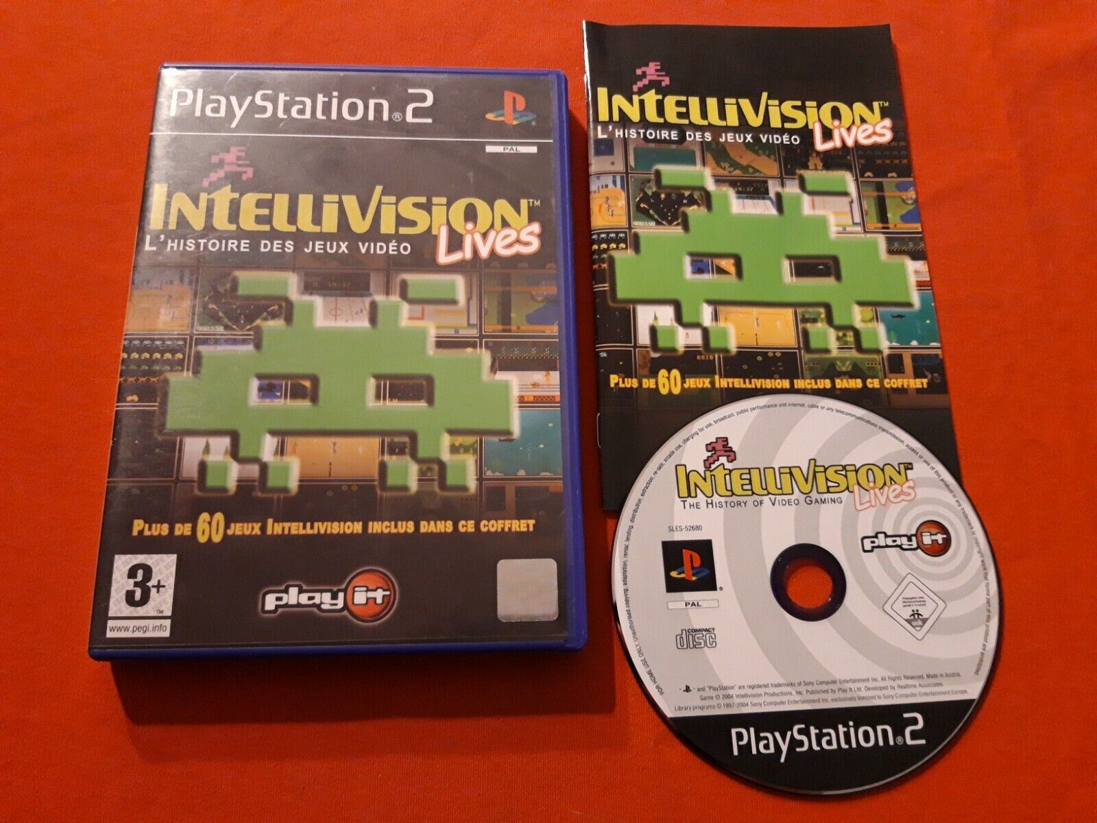 INTELLIVISION LIVES HISTOIRE DES JEUX PS2 SONY PLAYSTATION 2 COMPLET PAL FR TBE