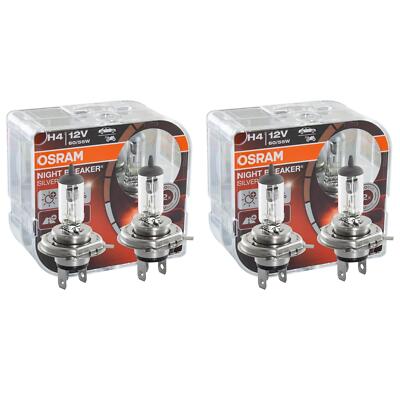 2x OSRAM H4 Duobox NIGHT BREAKER SILVER 64193NBS-HCB Glühlampe Glühbirne