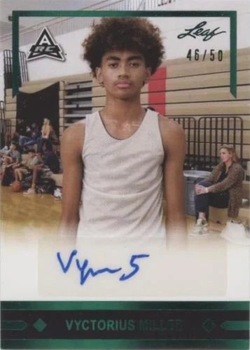 2021-22 Leaf Memories - Vyctorius Miller #GLR-VM1