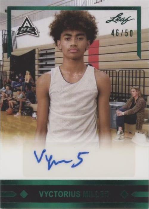 2021-22 Leaf Memories - Vyctorius Miller #GLR-VM1 - 1 of 2