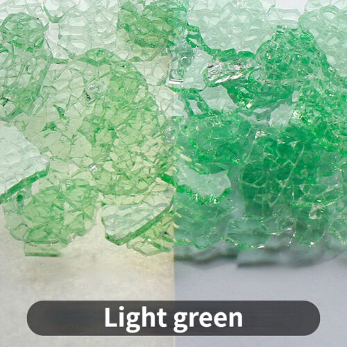 100g Coloré Irrégulière Verre Fragment Mosaïque Tuiles pour DIY Arts Craft Décor - Afbeelding 22 van 28