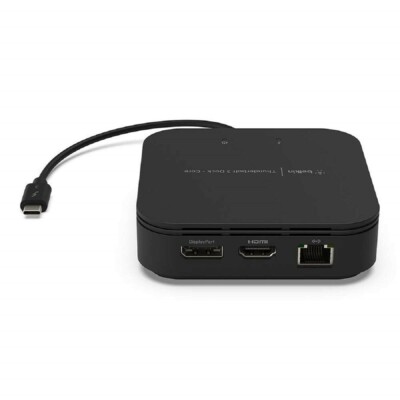 Belkin Thunderbolt 3 Dock Plus with 0.38m Thunderbolt 3 Cable