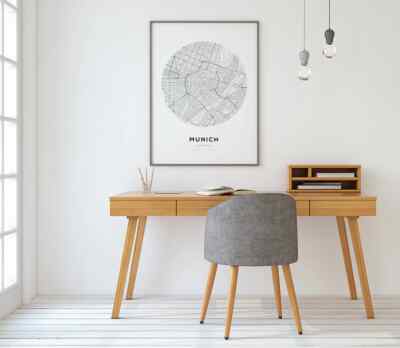 Munich Germany Map poster Choose your Size