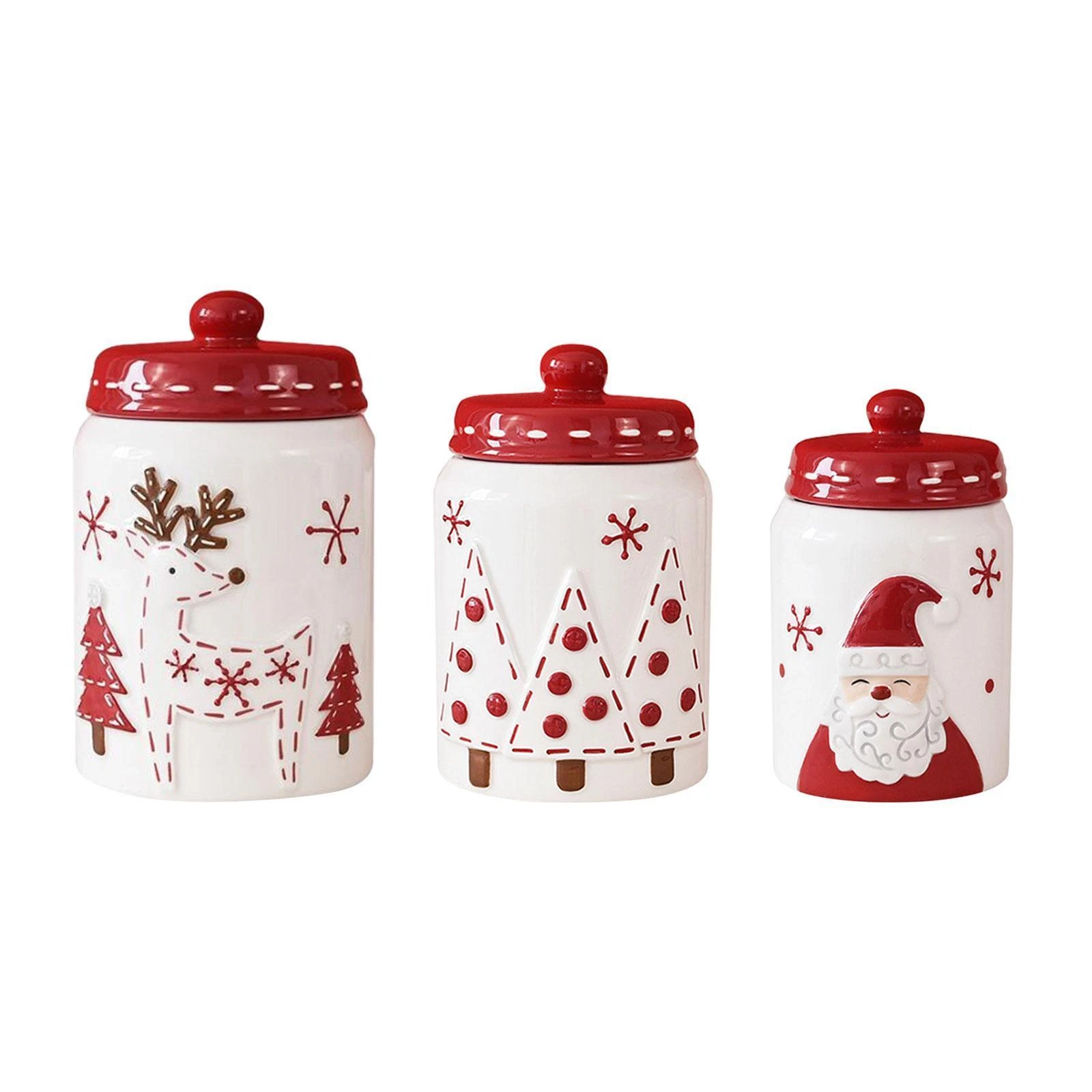 Ceramic Cookie Jar Storage Canister Snack Canister for Seasonings Loose Tea
Opens in a new window or