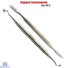Dental Bone Graft Packer Compactor Plugger Orthopedic Surgical Implant Tools Set