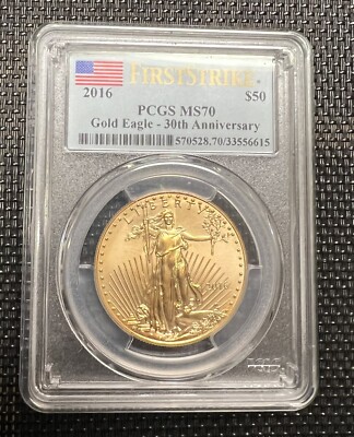 American Eagle - ★PCGS★2016 MS70 1$ ファーストストライク 銀貨 30th 2016 PCGS MS70 Silver American Eagle FS