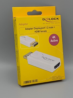 Adapter DisplayPort 1.2-Stecker zu HDMI-Buchse, Delock  65580