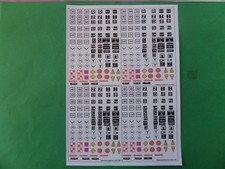  TRAIN. ECHELLE HO.  360 . PANNEAUX SIGNALISATION SNCF . AUTOCOLLANT .