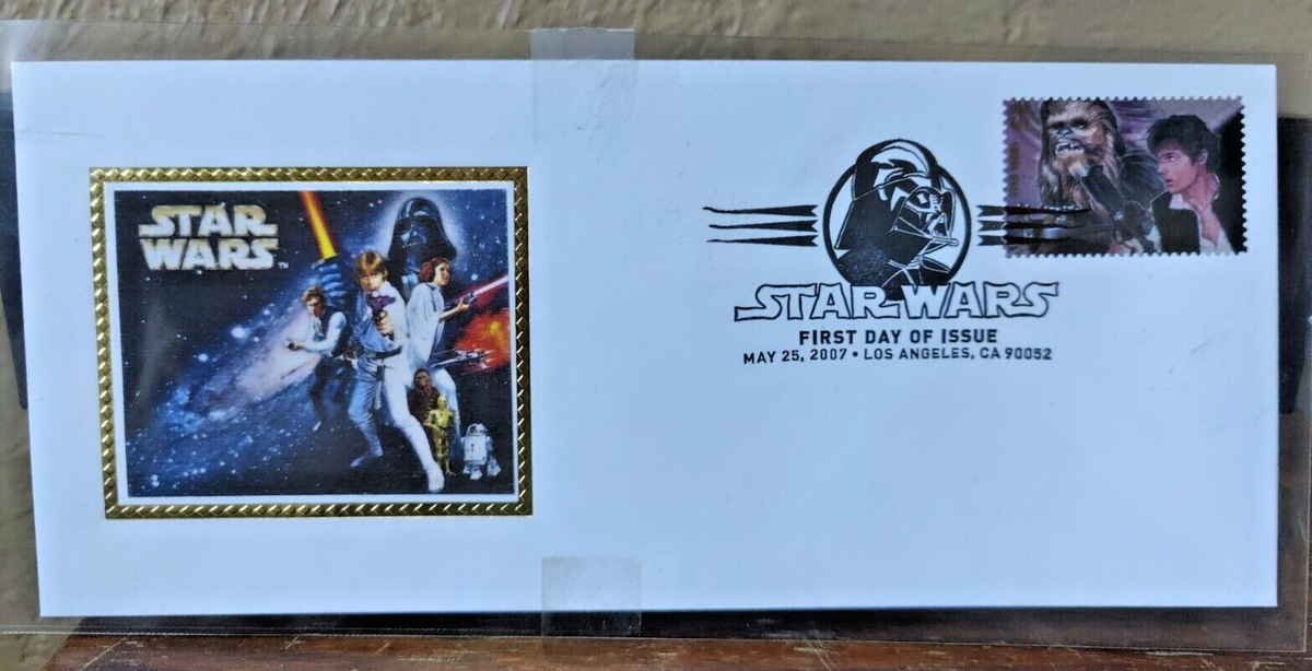 Star Wars First Day of Issue Stamped Envelope May 25 2007 LA Chewy