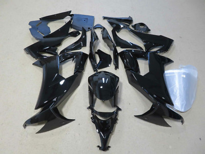 Glossy Black Fairing Kit Bodywork+Bolts For Kawasaki Ninja ZX10R 2008 2009 2010