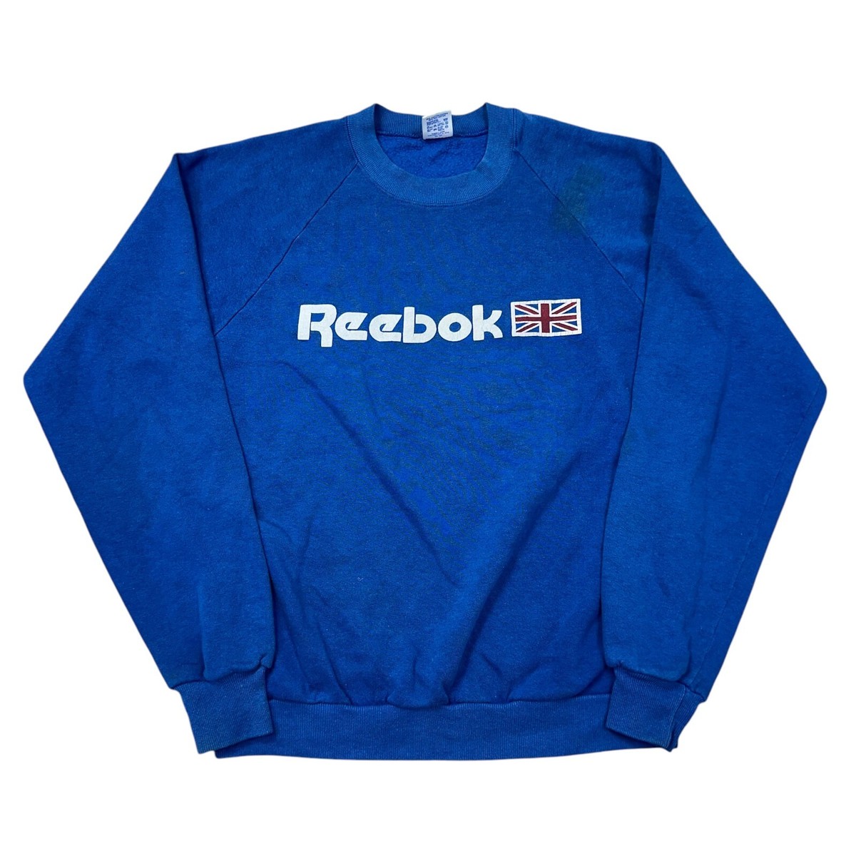 90s Reebok Reebok Vintage Herren Pullover Vintage Reebok Sweatshirt 90s  Graphic Print Big Logo Blue Jumper Mens Large
