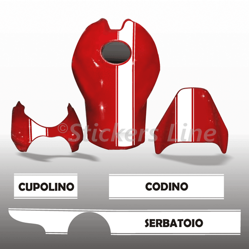 Aufkleber Motorrad Leibriemen Klebstoff Seitenlichter Ducati Monster S2R Stripes