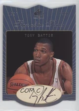 1997-98 SP Authentic Sign of the Times Stars and Rookies Tony Battie #TB Auto RC