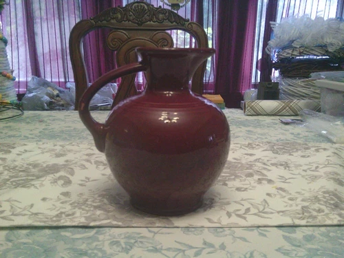 Homer Laughlin Fiesta Ware Cinnibar Carafe 60 Oz