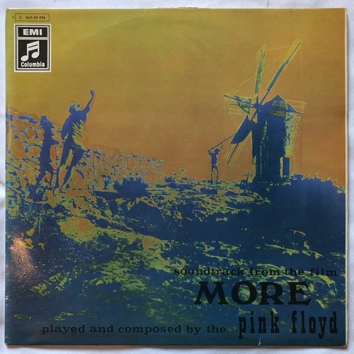 Acid Psych Classic Vinyl Rare In US German Pressing 1969 Pink Floyd “More”LP VG