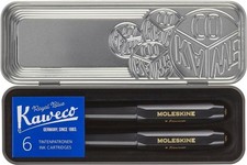 Moleskine Kaweco Ballpoint and Foutain Pen Set, Black, Medium Point and Medium N