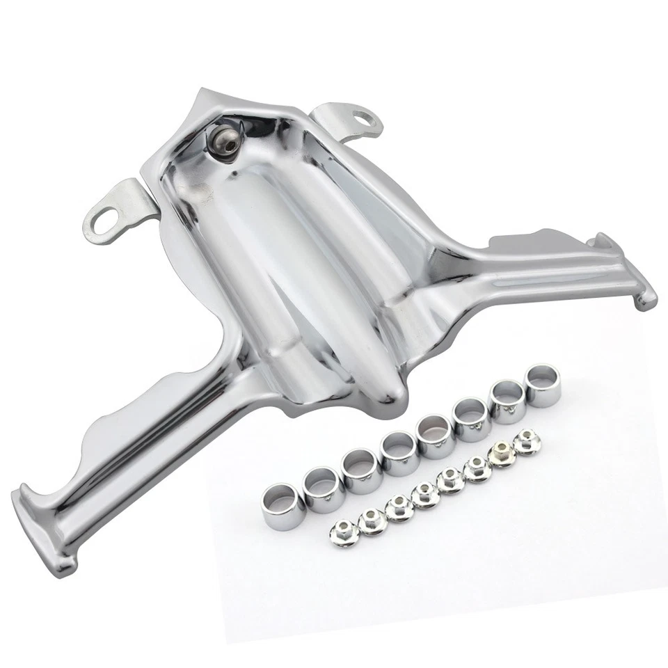 Chrome Tappet Block Accent Cover Fit for Harley Twin Cam Street Glide Road King Foto 4 de 4