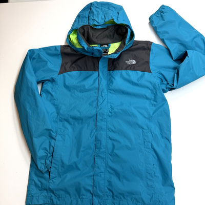 #ad The North Face HyVent Boys Hooded Lightweight Rain Jacket XL 18 20 Blue Clean $19.99