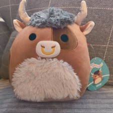 Squishmallow Shep the Bull - Highland Cow 7.5” Plush • Authentic • With Tags vgc
