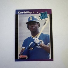 1989 Donruss - Rated Rookie Ken Griffey Jr #33 *Denotes on Back (RC)