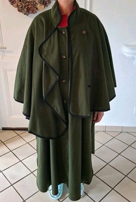 Julius Lang Damen Trachten Loden Cape Umhang Mantel Poncho Gr 40 42 M 